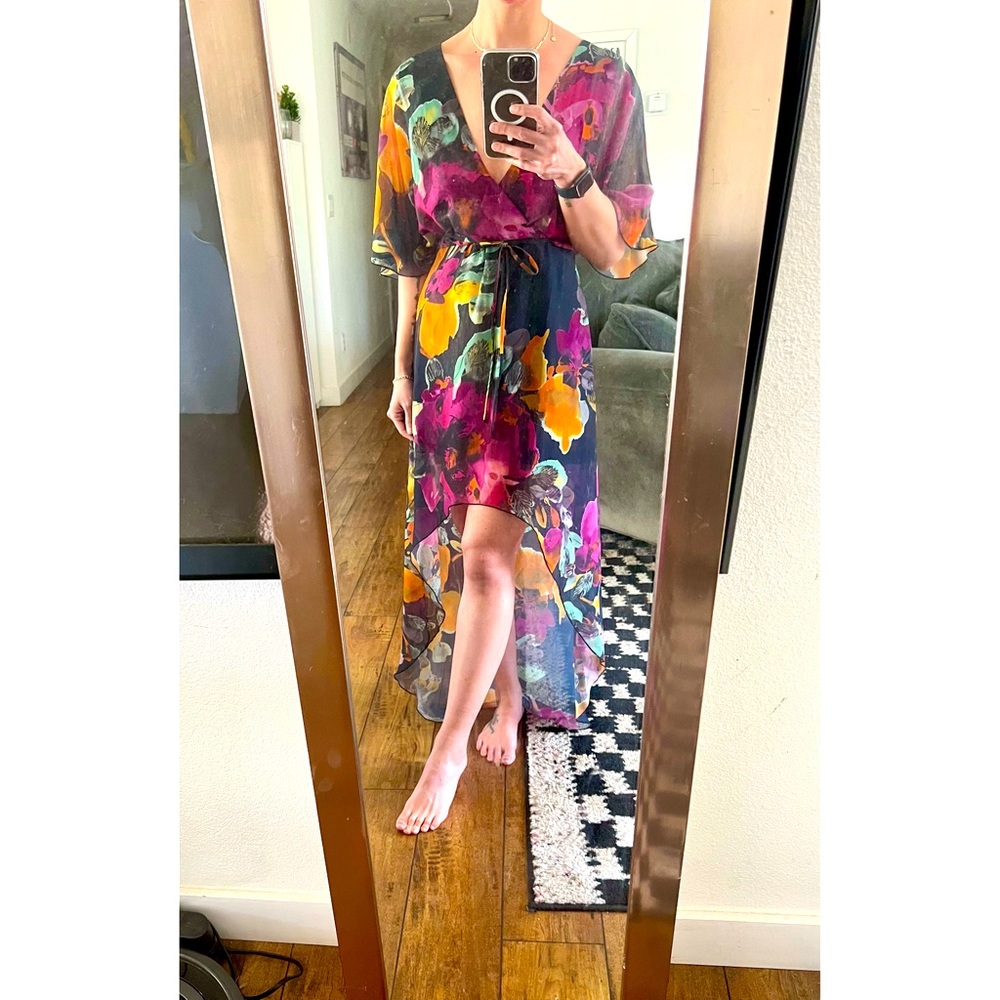 For Love and Lemons Floral Wrap Dress